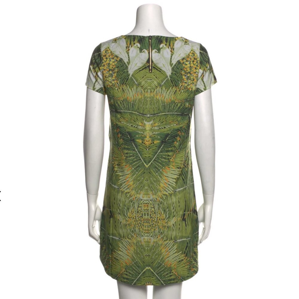 Like New Ted Baker Dondri Tropical Dove Printed Shift Short Dress - Picture 4 of 8